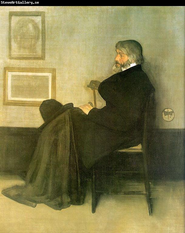 James Abbott McNeil Whistler Portrait of Thomas Carlyle